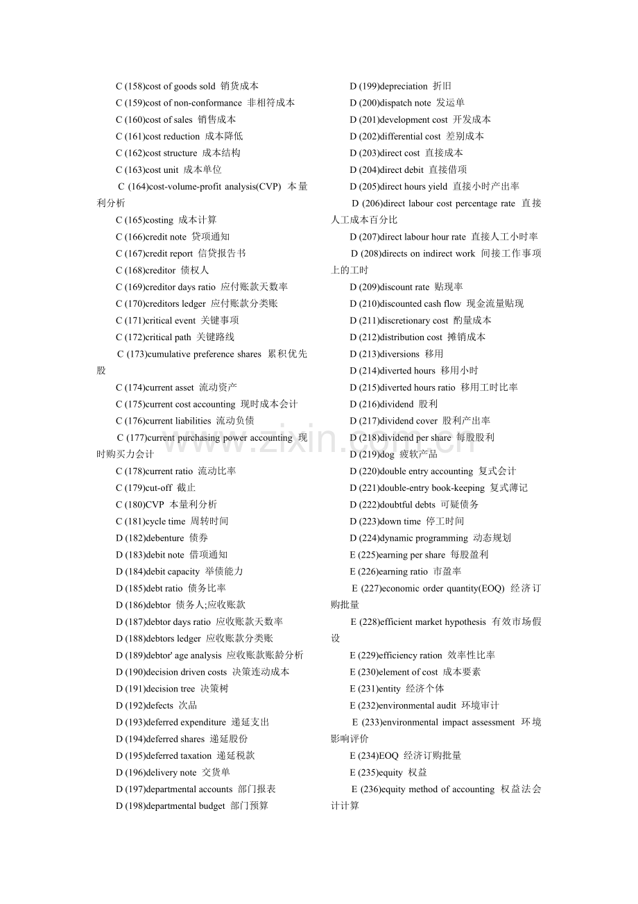 常用会计英语词汇汇集.docx_第3页