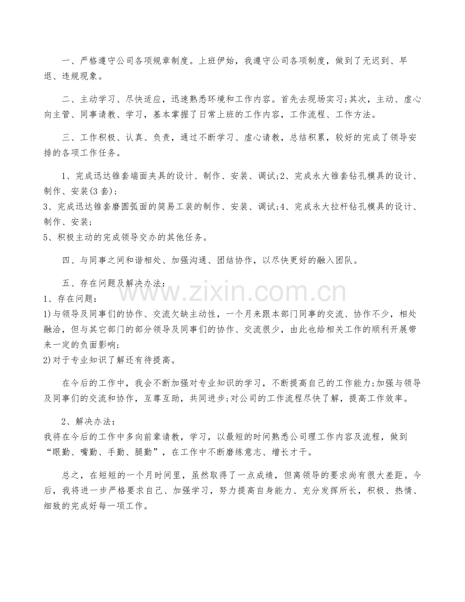 试用期转正工作总结集合6篇.pdf_第3页