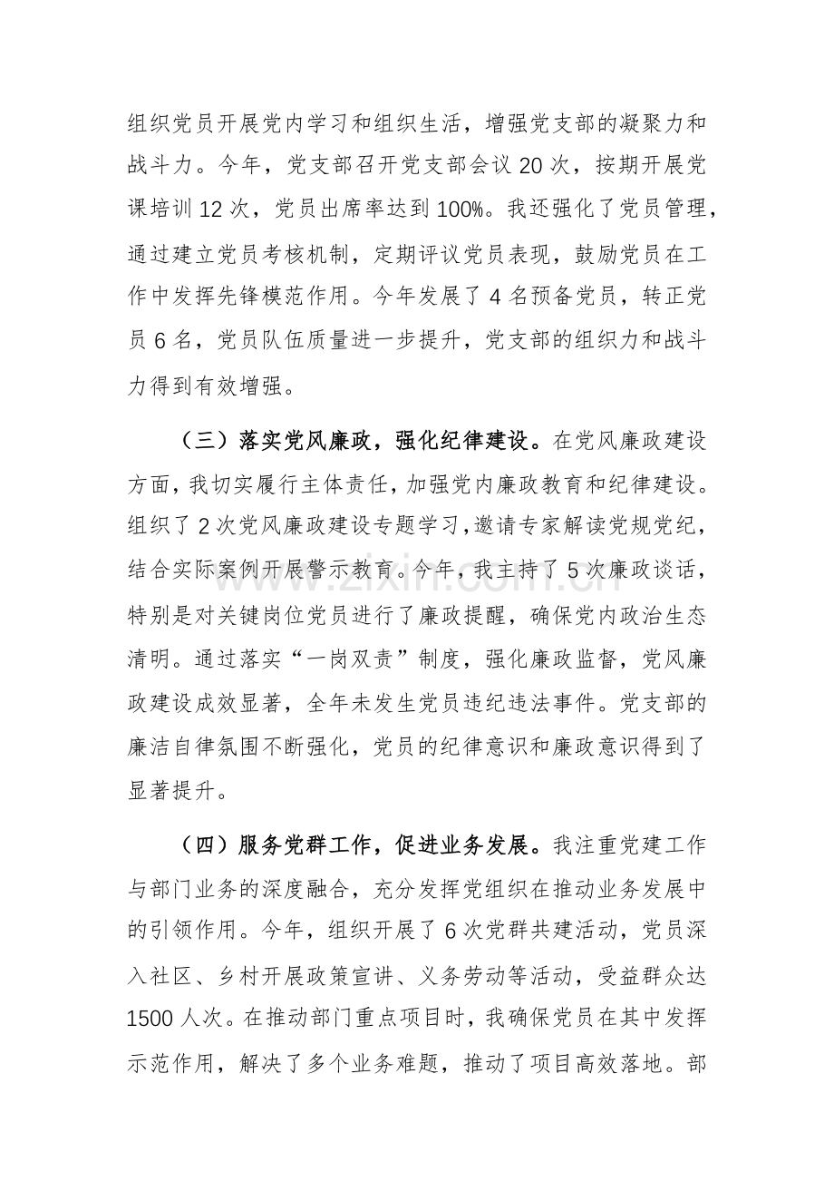 2024年度党支部书记抓党建工作述职报告范文.docx_第2页