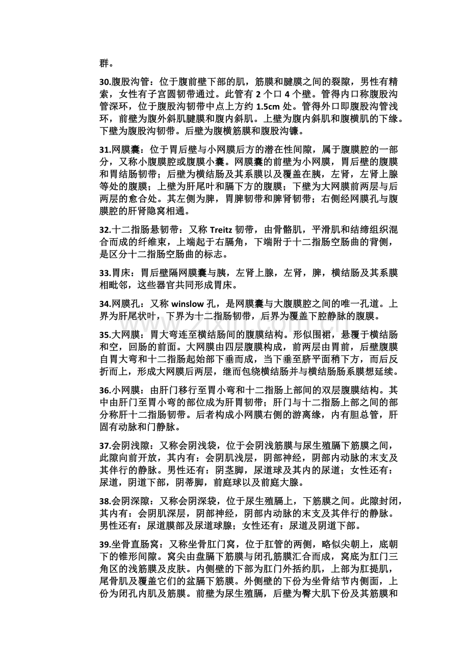 人体解剖学期末总复习提纲——名词解释.docx_第3页