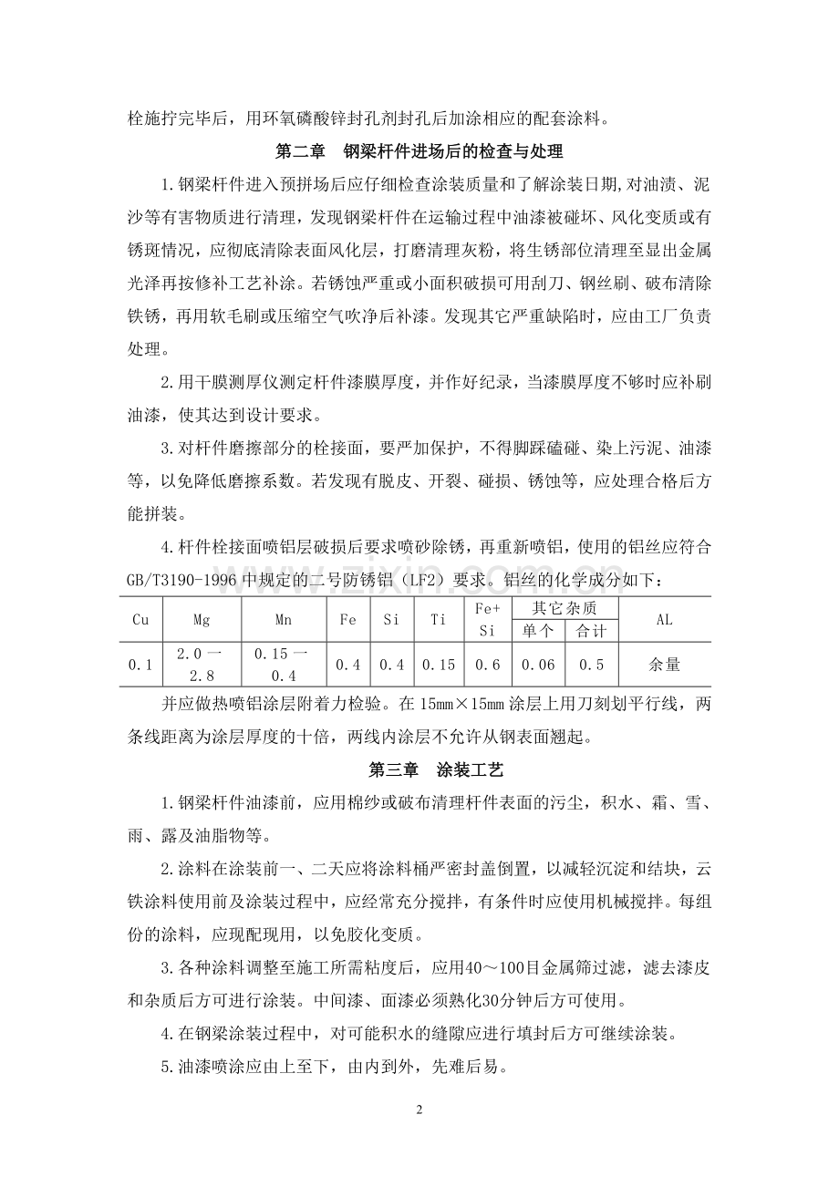 钢梁油漆作业指导书.doc_第2页