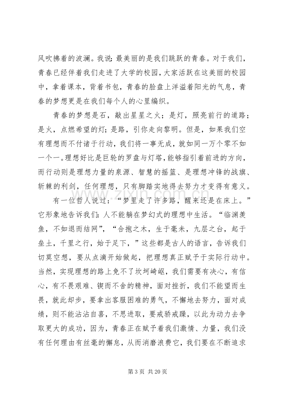 高中青春演讲范文(共8篇).docx_第3页