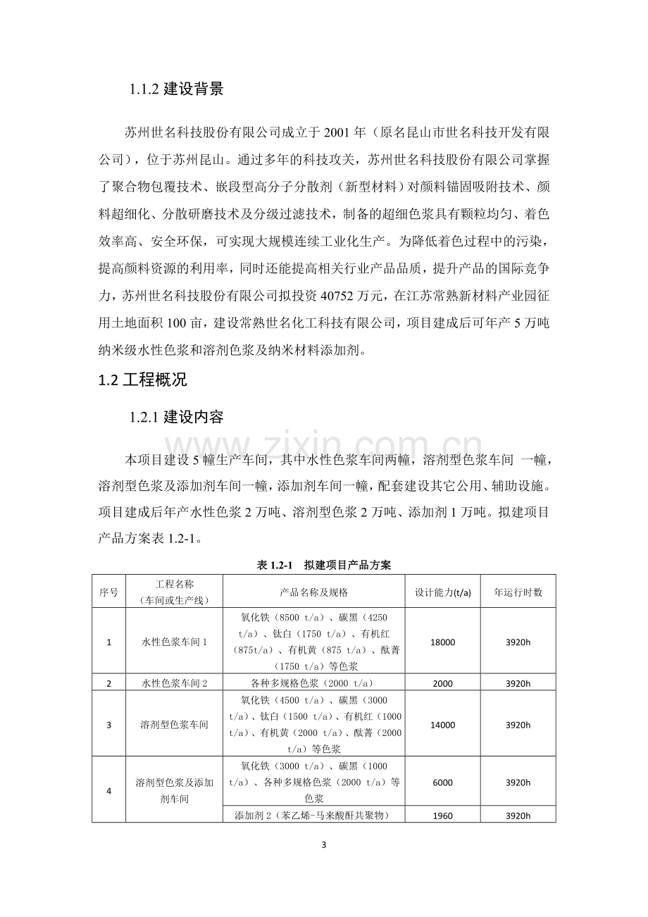 常熟世名化工科技有限公司年产5万吨纳米级水性色浆和溶剂.doc_第3页