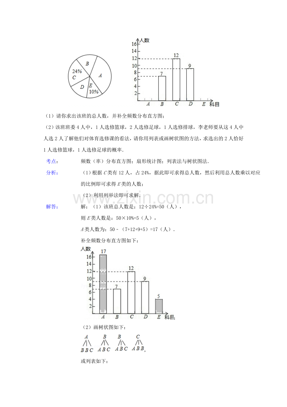 中考数学真题分类解析汇编15频数与频率.doc_第3页