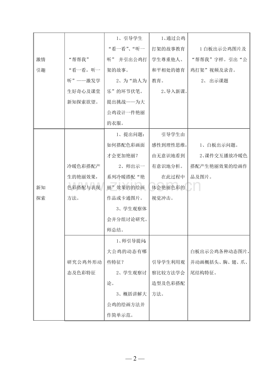 【教学设计】艳丽的大公鸡.doc_第3页