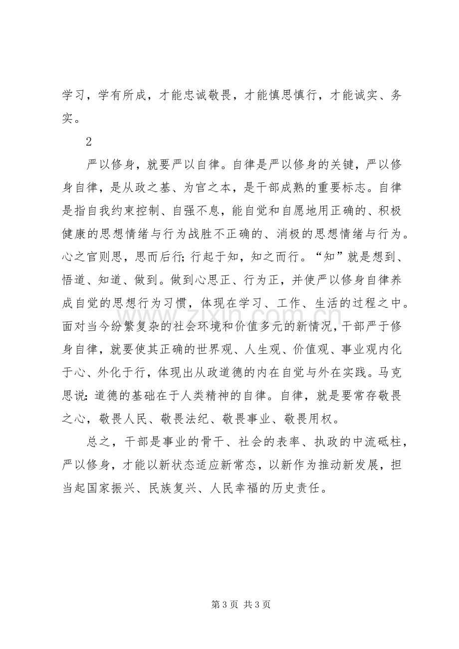 20XX年论严以修身心得体会 (4).docx_第3页