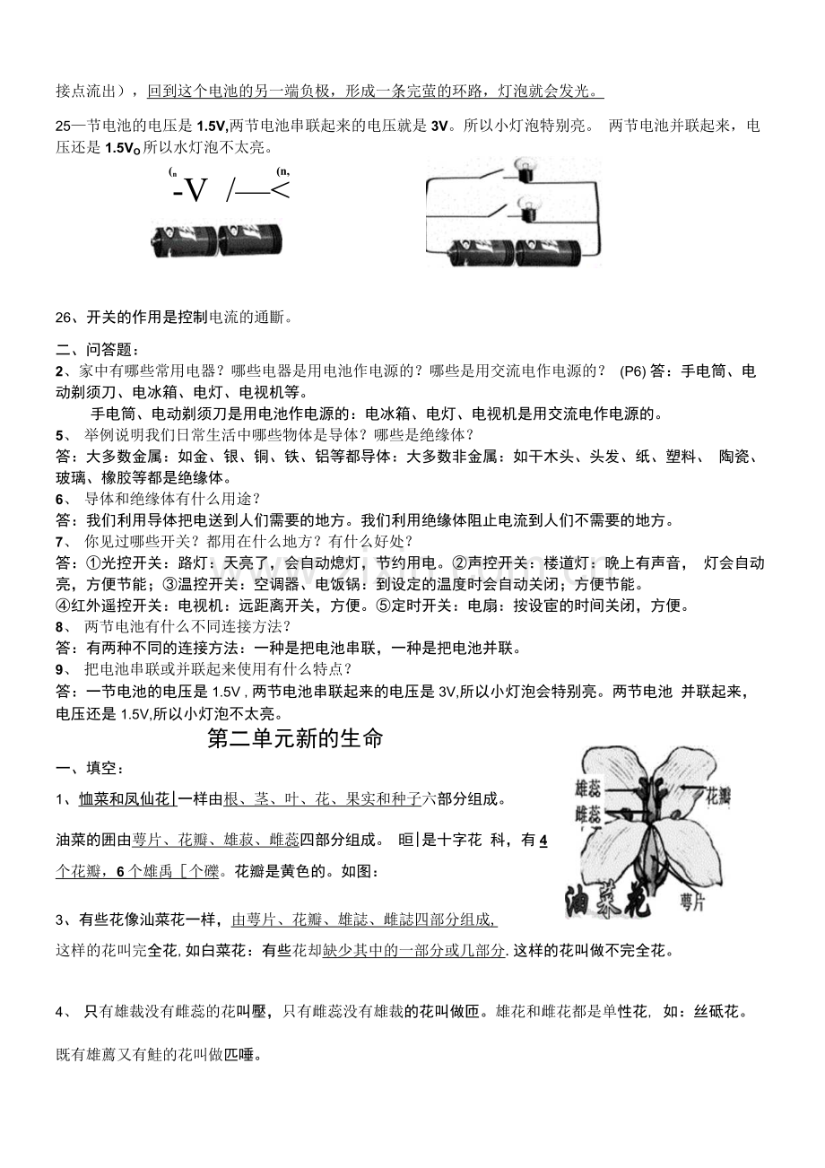 小学科学四年级下册--复习资料(已整理).docx_第2页