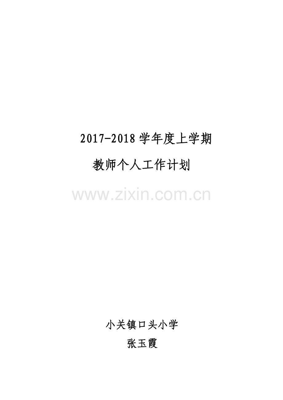 2017个人工作计划.docx_第1页