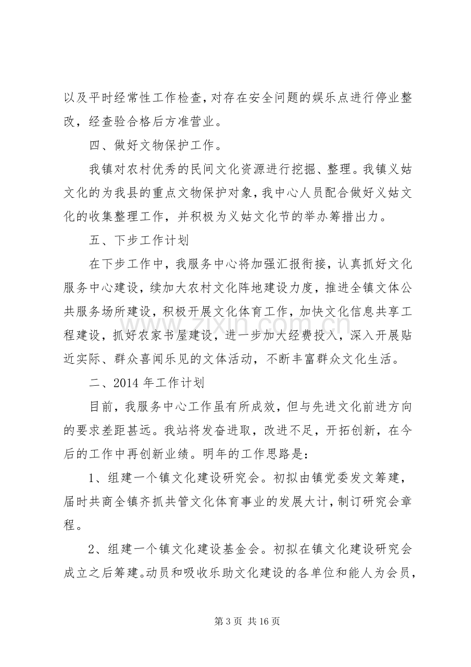 文化服务中心工作总结(多篇).docx_第3页