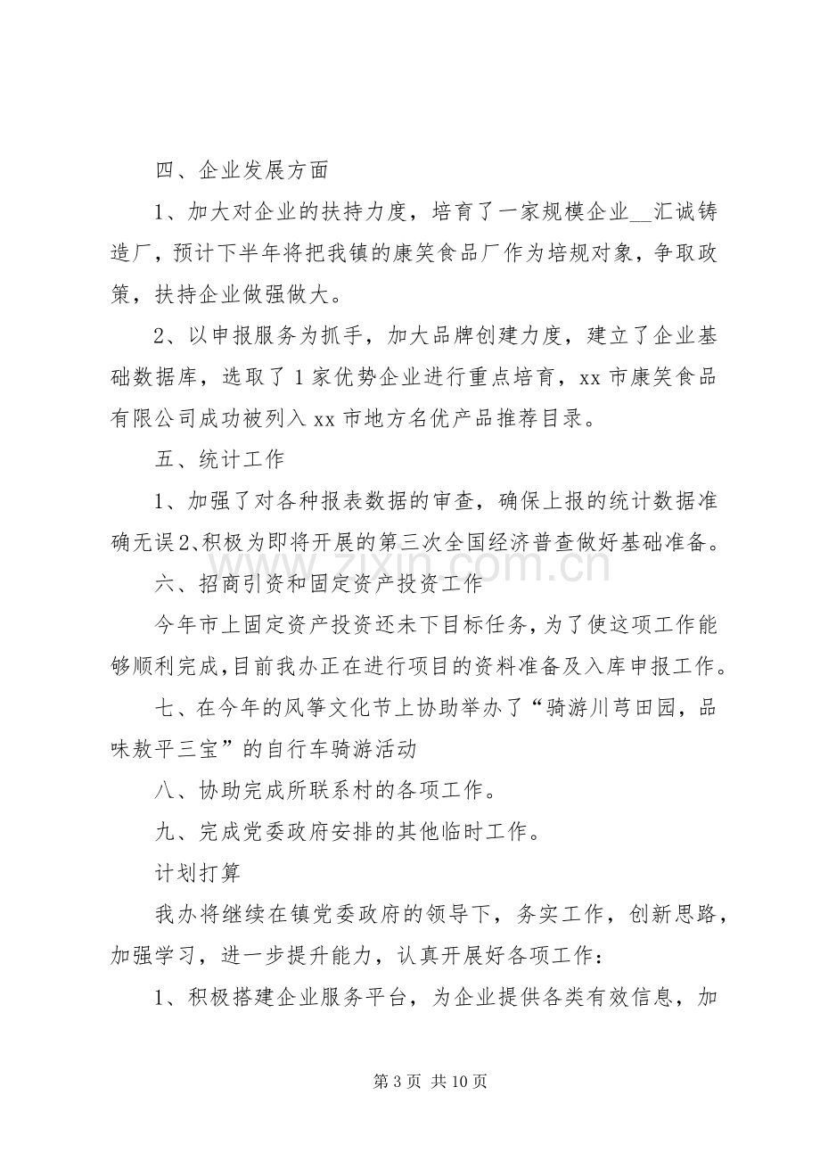 乡镇事业管理服务中心工作总结范文.docx_第3页