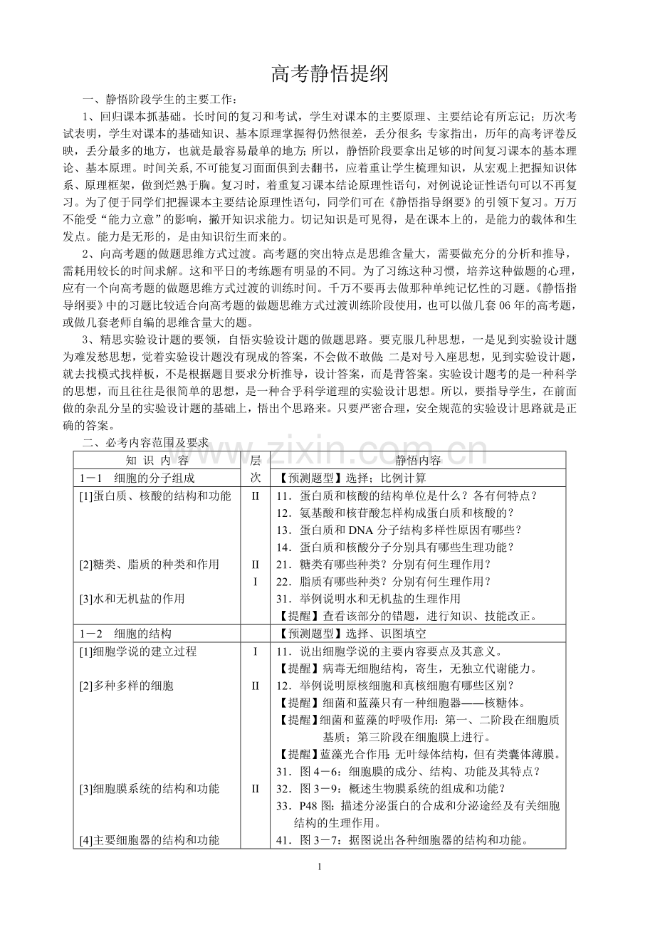 高考生物静悟提纲.doc_第1页