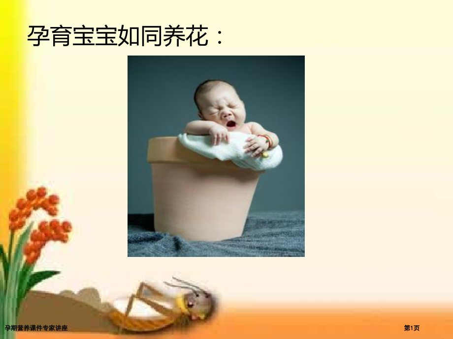 孕期营养课件专家讲座.pptx_第1页