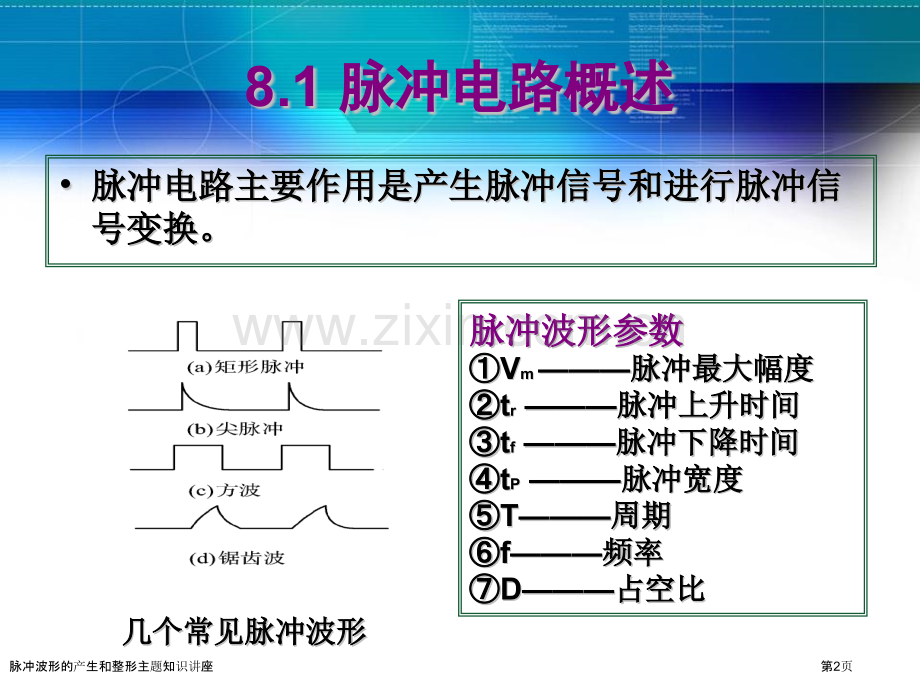 脉冲波形的产生和整形主题知识讲座.pptx_第2页