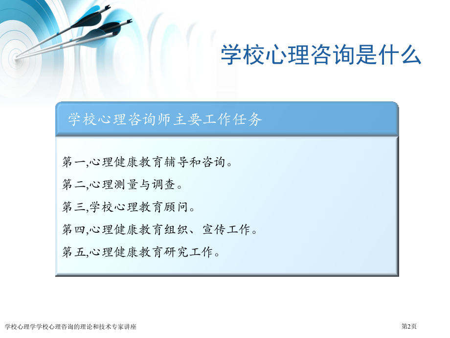 学校心理学学校心理咨询的理论和技术专家讲座.pptx_第2页