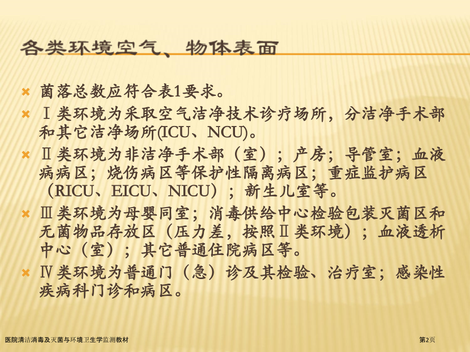 医院清洁消毒及灭菌与环境卫生学监测教材.pptx_第2页