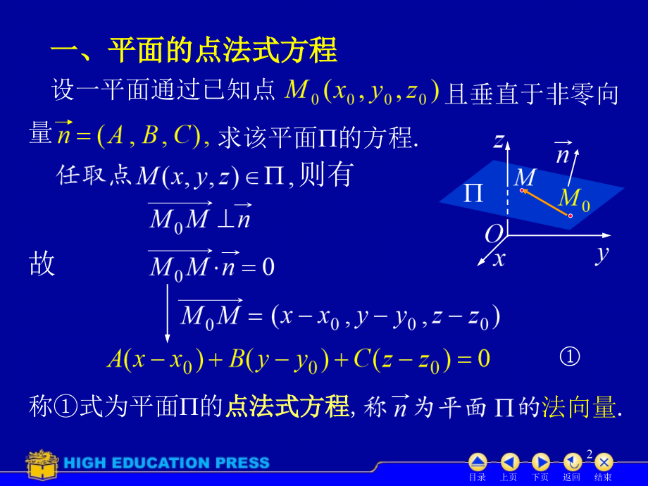 高等数学-平面与直线(课堂PPT).ppt_第2页