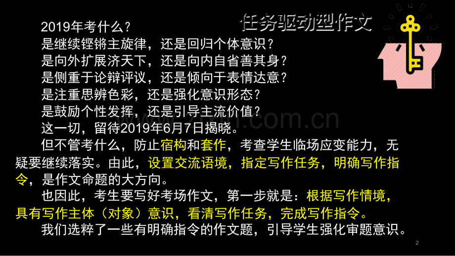 高考作文看清指令完成写作任务(任务型驱动作文)(课堂PPT).ppt_第2页