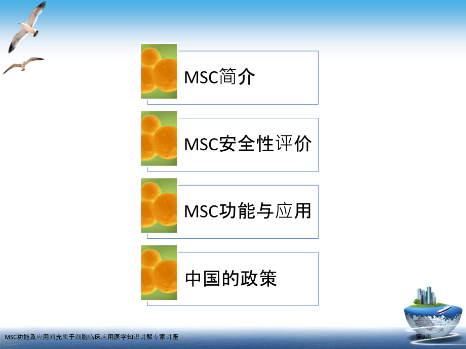 MSC功能及应用间充质干细胞临床应用医学知识讲解专家讲座.pptx_第2页