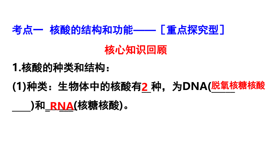 高三生物一轮复习核酸、糖类和脂质(课堂PPT).ppt_第2页