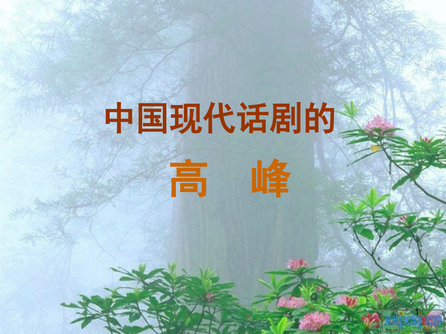 话剧《雷雨》(课堂PPT).ppt_第1页