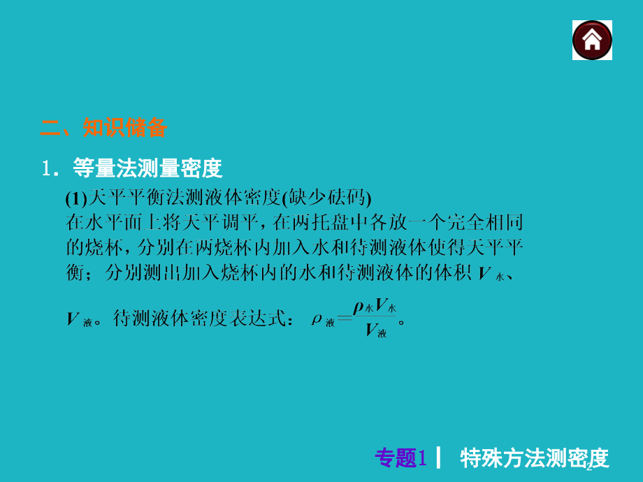 特殊方法测密度(课堂PPT).ppt_第2页