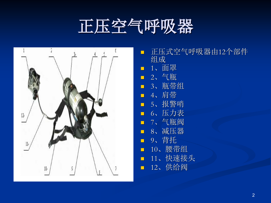 正压空气呼吸器正确穿戴使用方法培训PPT.ppt_第2页