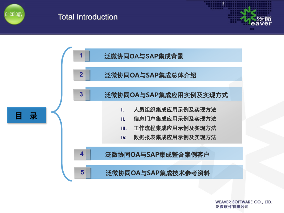 泛微协同OA与SAP集成应用解决方案(课堂PPT).ppt_第2页