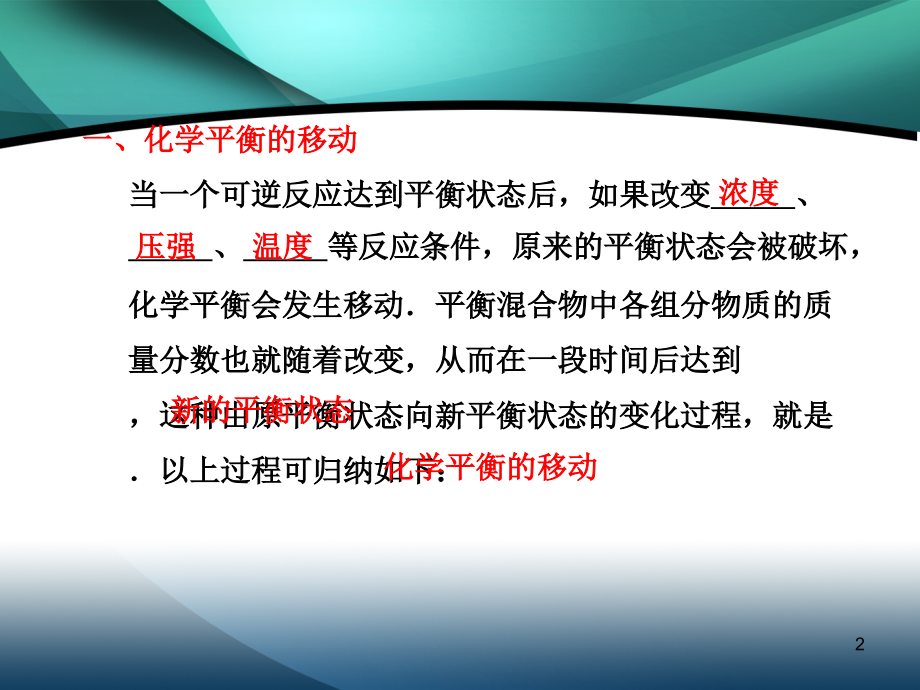 浓度温度对化学平衡的影响.ppt_第2页