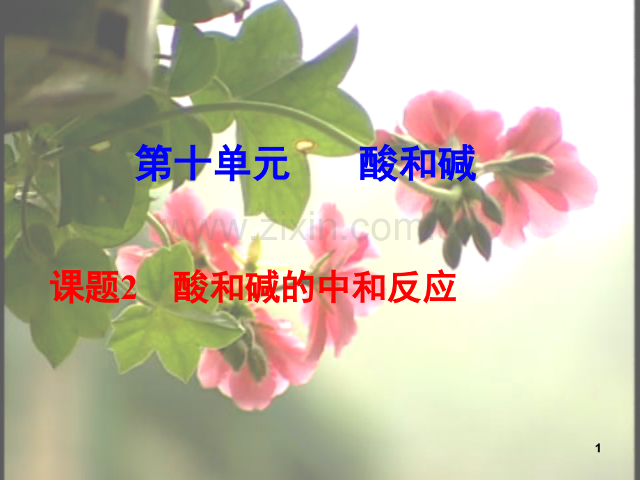 酸和碱的中和反应(课堂PPT).ppt_第1页