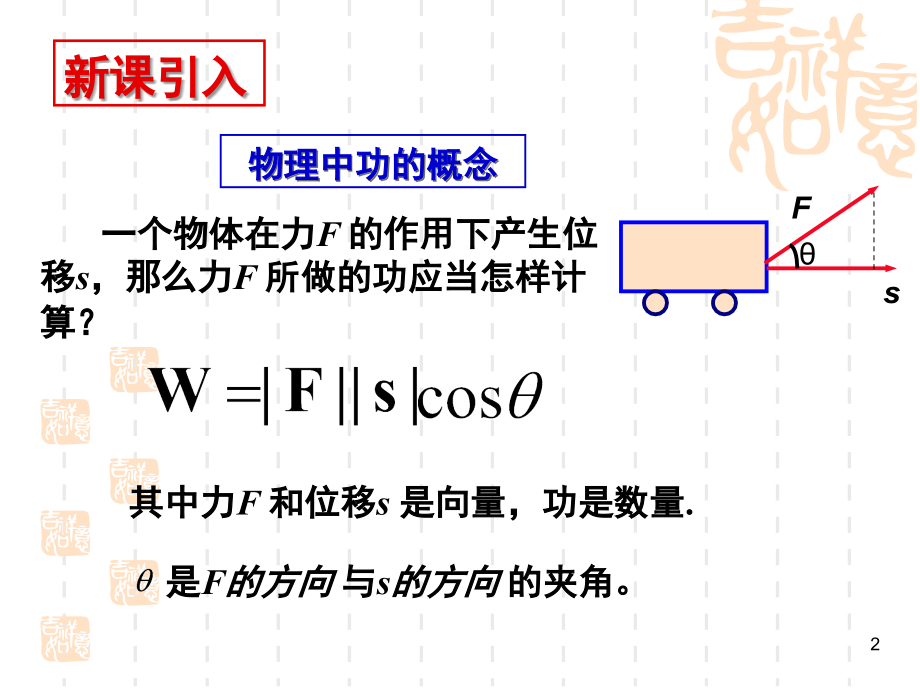 平面向量的数量积与运算律(课堂PPT).ppt_第2页