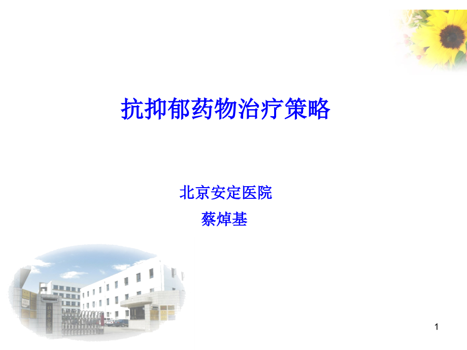 抗抑郁药物的治疗策略课件.ppt_第1页