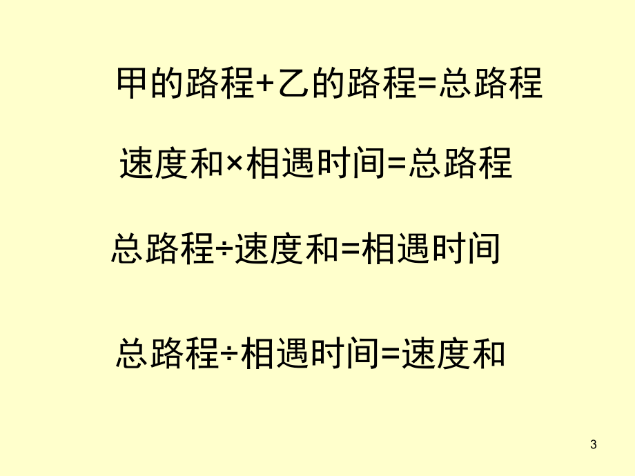 小学六年级数学总复习相遇问题(复习一)(课堂PPT).ppt_第3页