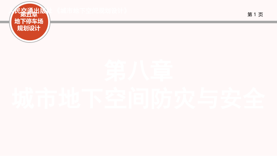 地下空间规划设计城市地下空间防灾与安全-文档资料.ppt_第1页