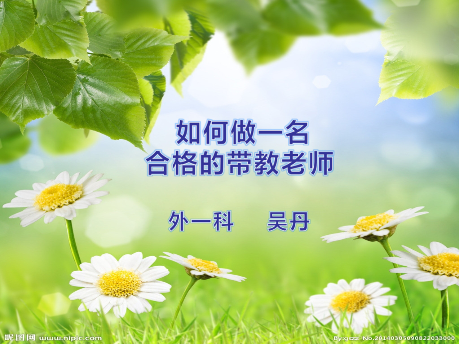 如何做一名合格的带教老师(课堂PPT).ppt_第1页