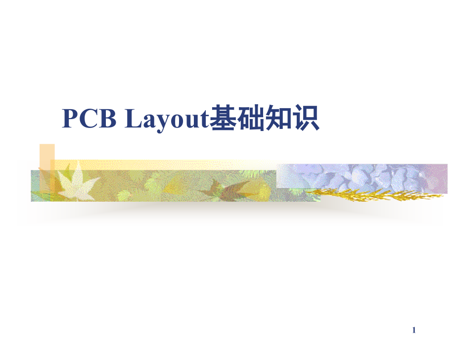 PCB-Layout基础知识演示幻灯片.ppt_第1页