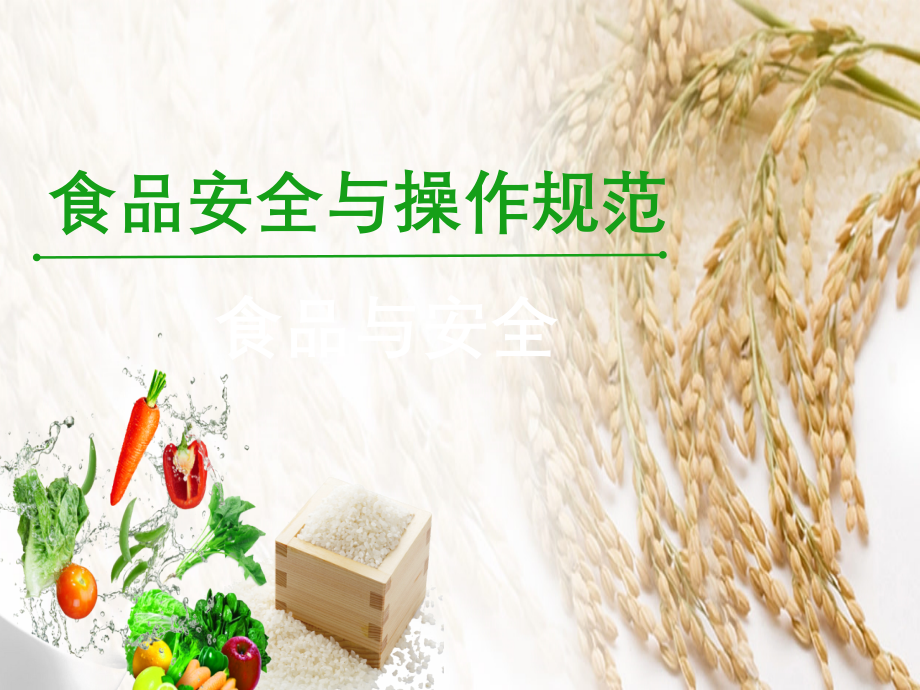 食品安全与操作规范》模板3.ppt_第1页