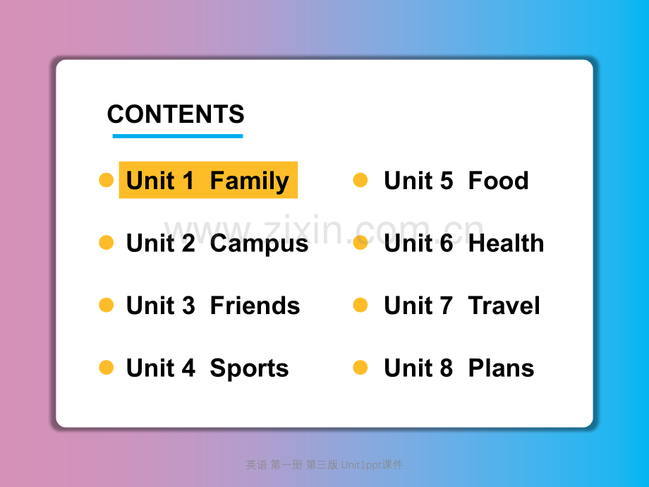 英语-第一册-第三版-Unit1.pptx_第2页