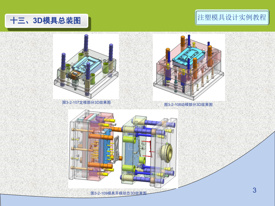 第24讲-实例3-3D-11-添加螺钉、三板模开模动作动画.ppt_第3页