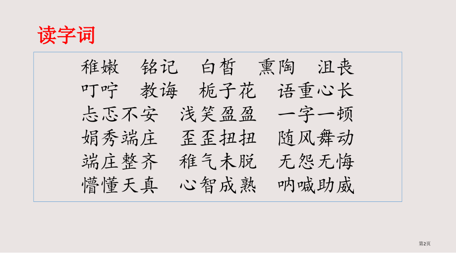 部编版六年级下册第六单元8.给老师的一封信市公共课一等奖市赛课金奖课件.pptx_第2页