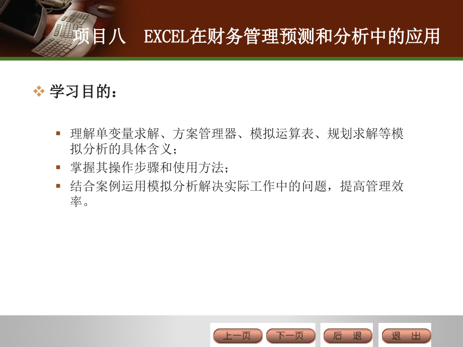 《Excel在财务中的应用》课件项目八.ppt_第2页