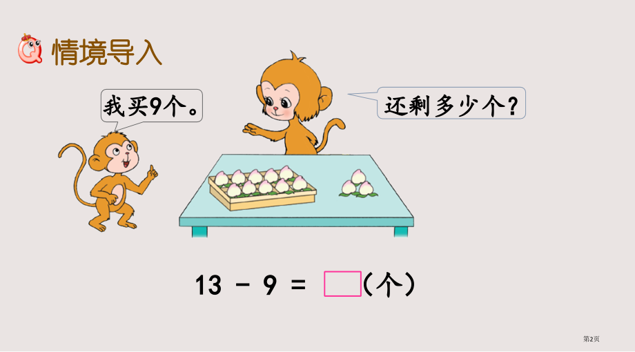 苏教版一年级数学下册第一单元1.1-十几减9市公共课一等奖市赛课金奖课件.pptx_第2页