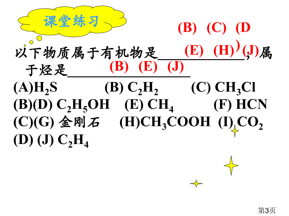 新课程人教版高中化学选修5第一章认识有机化合物全部省名师优质课获奖课件市赛课一等奖课件.ppt_第3页