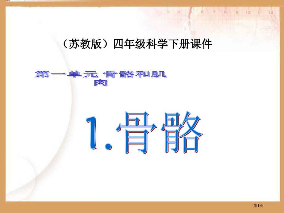 骨骼苏教版四年级下册科学市名师优质课比赛一等奖市公开课获奖课件.pptx_第1页