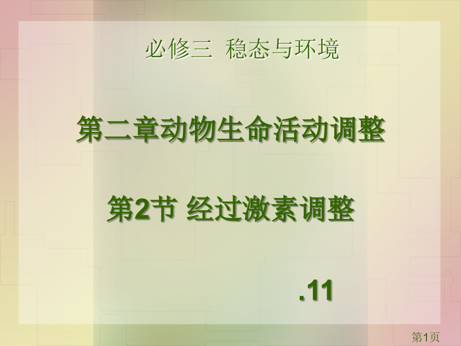 通过激素的调节高三一轮复习省名师优质课赛课获奖课件市赛课一等奖课件.ppt_第1页