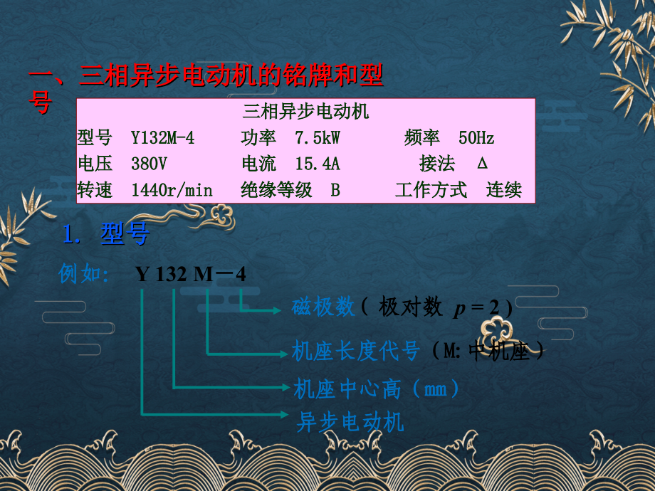 41、三相异步电动机的铭牌和型号.ppt_第1页