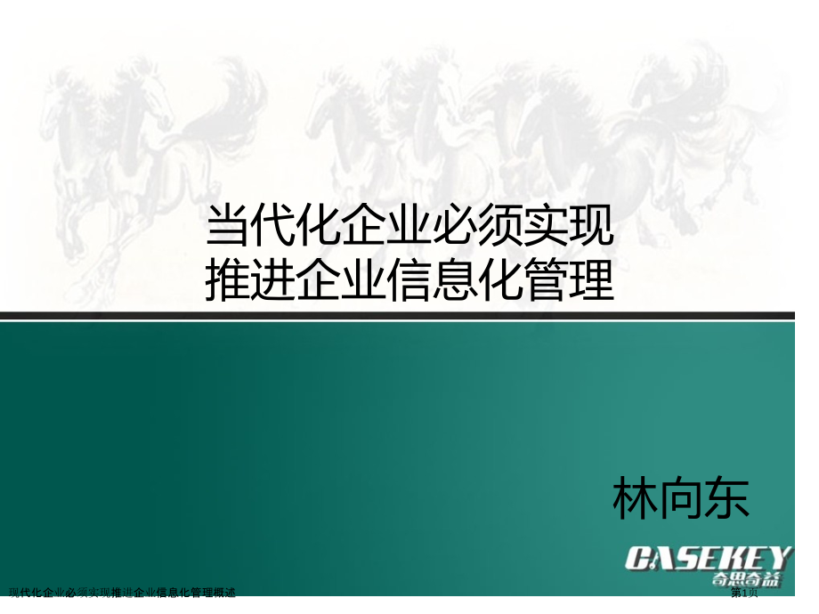 现代化企业必须实现推进企业信息化管理概述.pptx_第1页