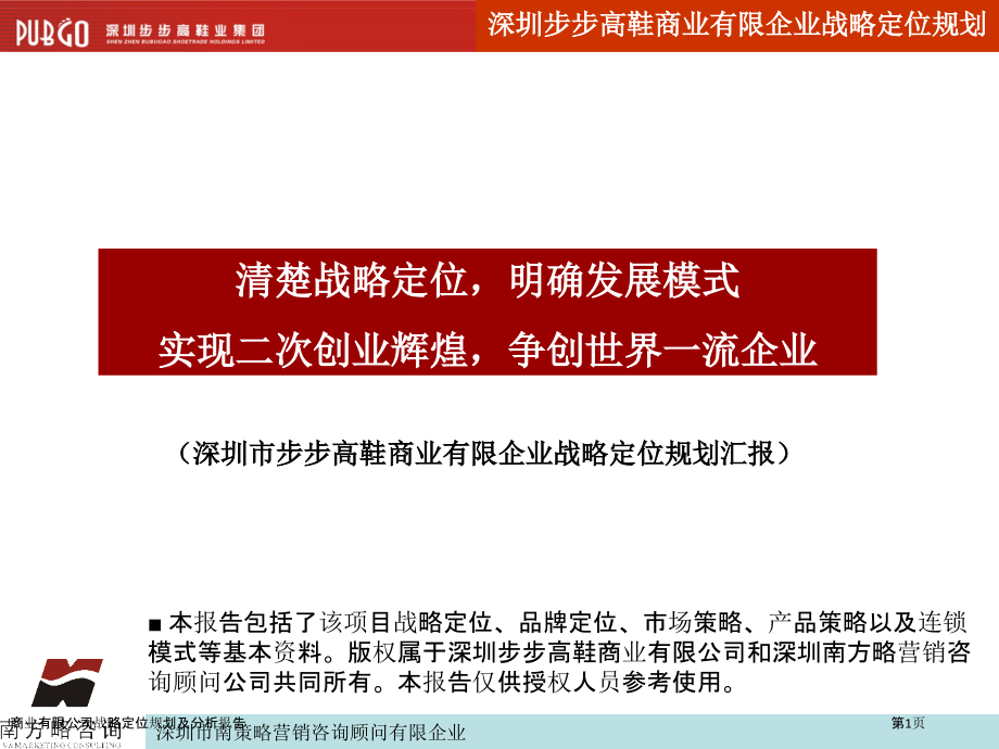 商业有限公司战略定位规划及分析报告.pptx_第1页