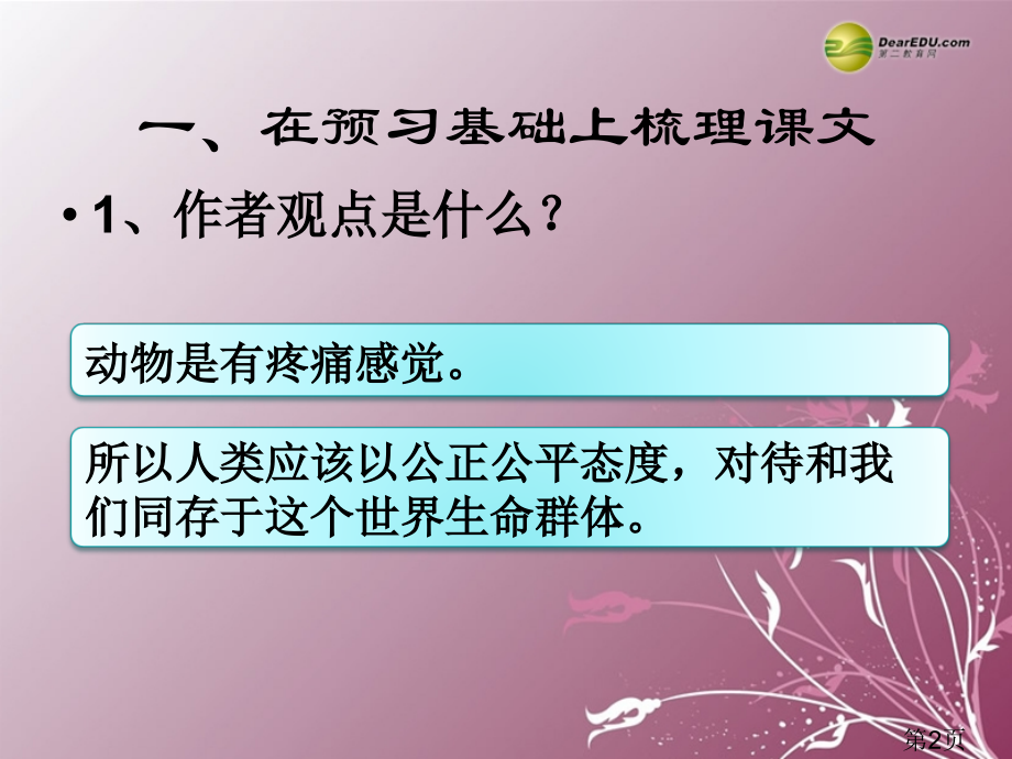 高中语文《动物的疼痛》-北京版必修1省名师优质课赛课获奖课件市赛课一等奖课件.ppt_第2页