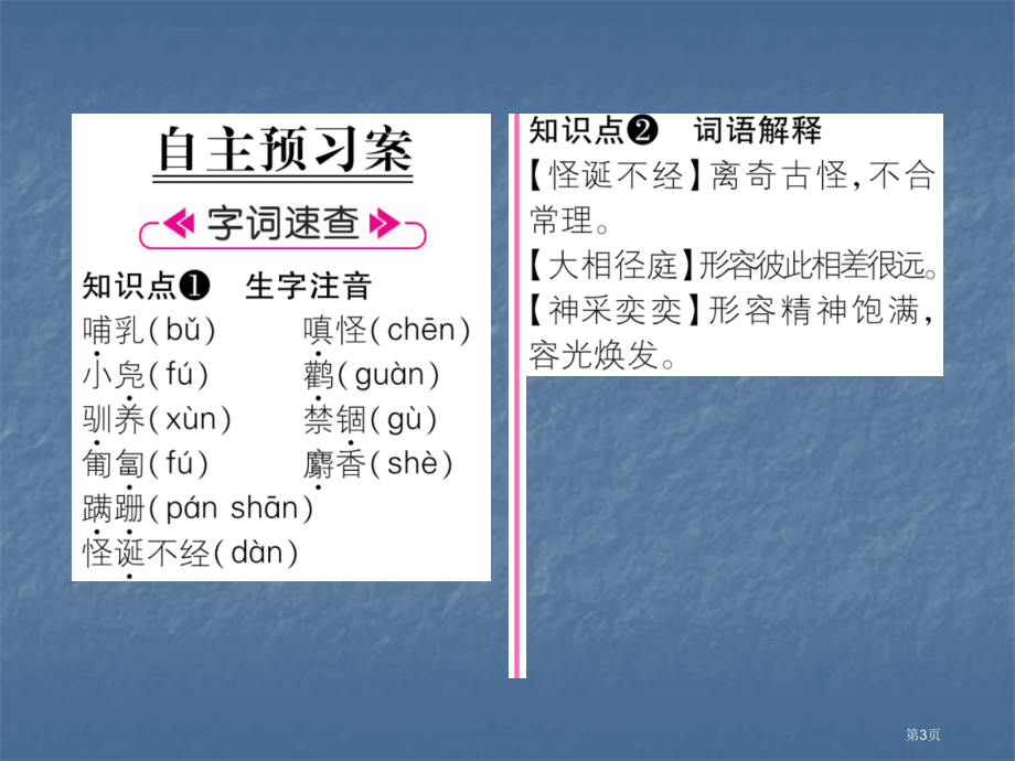 七年级语文上册作业17动物笑谈市公开课一等奖省优质课赛课一等奖课件.pptx_第3页