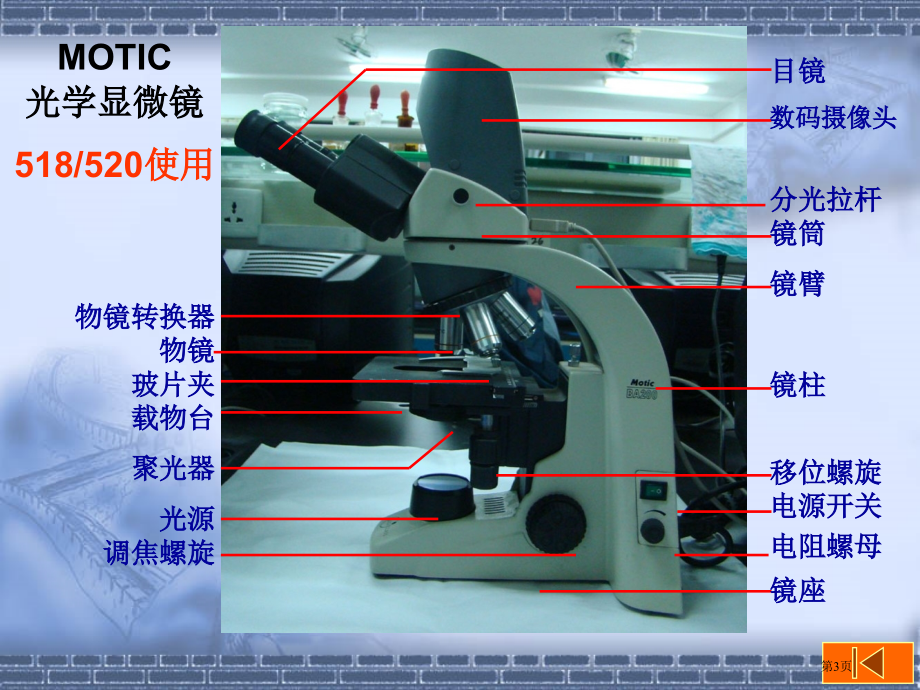 人教七上生物2.1.1实验1显微镜使用与植物细胞观察市公开课一等奖省优质课赛课一等奖课件.pptx_第3页